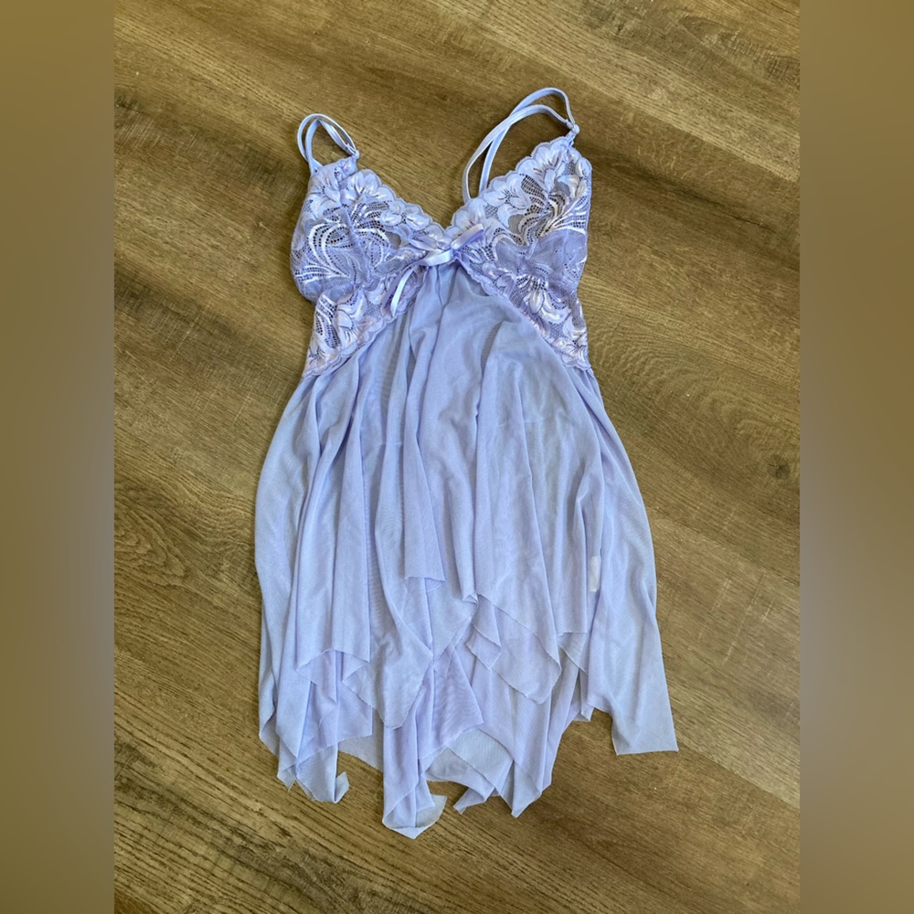 Avidlove Purple Lace Babydoll Lingerie Size Small